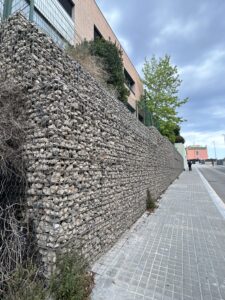Mur de gabions
